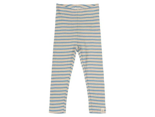 Petit Piao leggings allure blå/mørk råhvid stribet